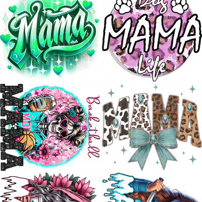 MAMA BUNDLE VARIETY 7 GANG SHEET 10 FULL SIZE IMAGES