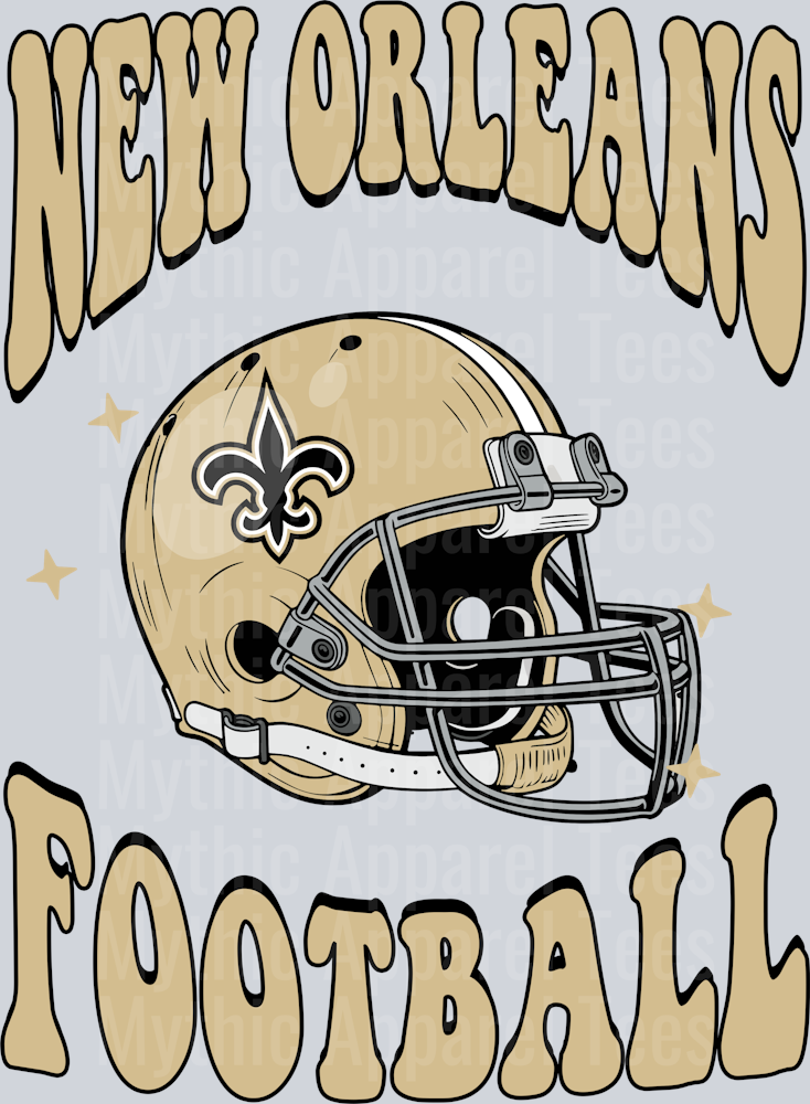 AZ1331 NFL FOOTBALL New Orleans Saints football custom