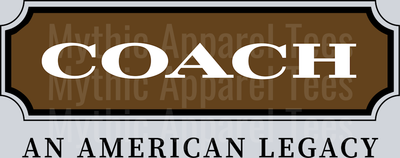 Coach An American Legacy Brown and Black DTF Coach Transfers