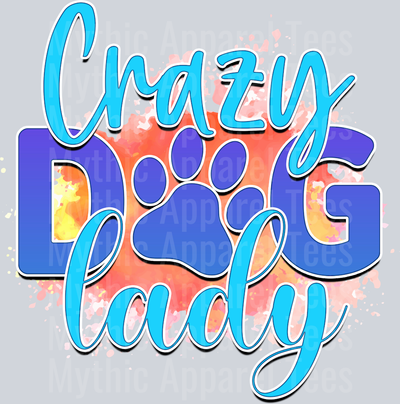 Rms0091-2 crazy dog lady