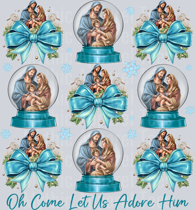 Oh Come Let Us Adore Him Christmas Nativity Religious