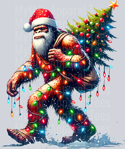59 Bigfoot Christmas Shirt Christmas Tree Xmas Sasquatch T-Shirt