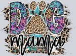 Dog Mama Animal Print Design Transfers, Dog Transfers, Pet Lovers, Animal Print, Dog Silhouettes, Cute Designs, Funny Dog Mom