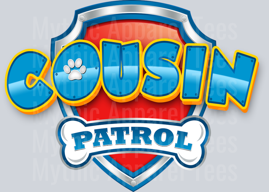 Cousin Patrol DTF Paw Patrol Transfers
