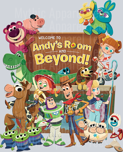 welcome to andys room and beyond toy story DTF Disney Transfers