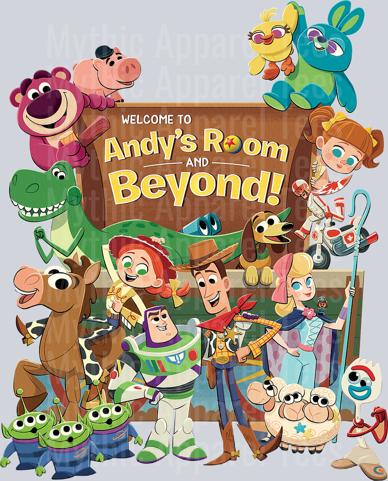 welcome to andys room and beyond toy story DTF Disney Transfers