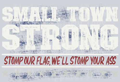 Small town strong Stomp On Our Flag DTF Patriotic Transfers