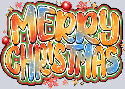 Merry Christmas Airbrush Pastels