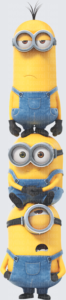 Minnions Stacked Tower Trio in Blue Overalls and Goggles