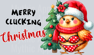 Mary Clucking Christmas funny cute christmas shirt DTF Chicken Transfers