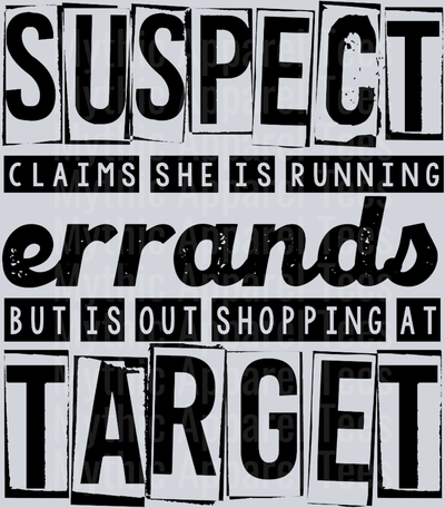 Suspect Claims She Is Running Errands But is Shopping At Target DTF Suspect Transfers