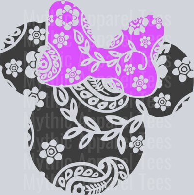 Disney Paisley Ears DTF Disney Transfers