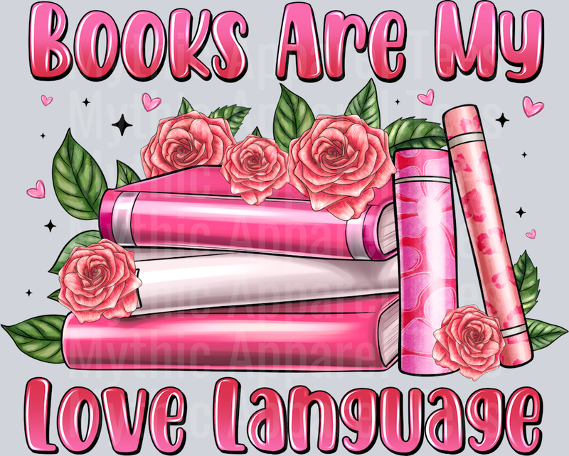 Books Are My Love Language Valentines Day Book