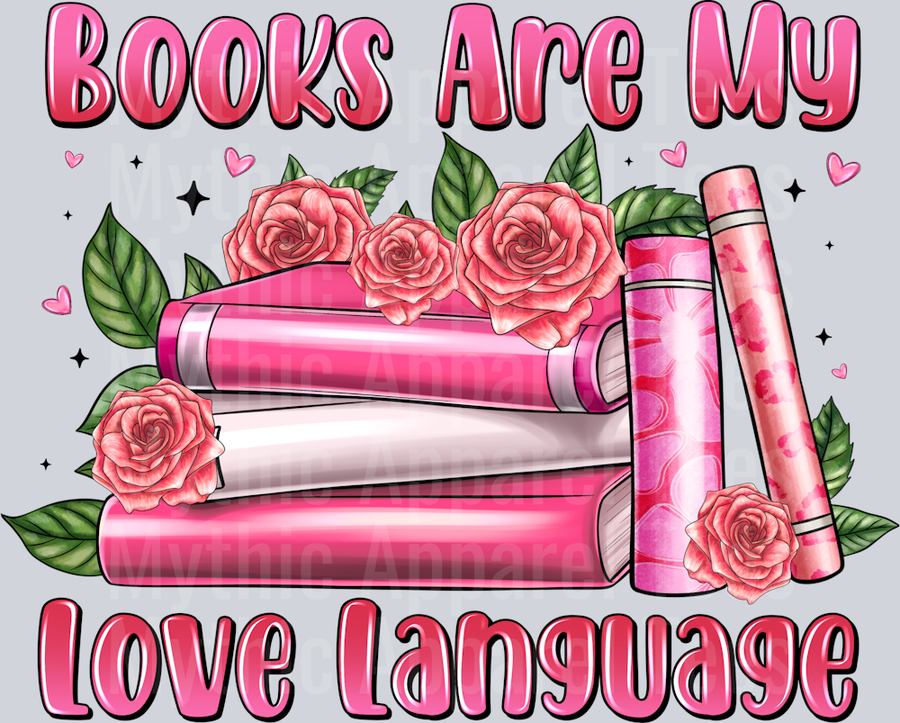 Books Are My Love Language Valentines Day Book