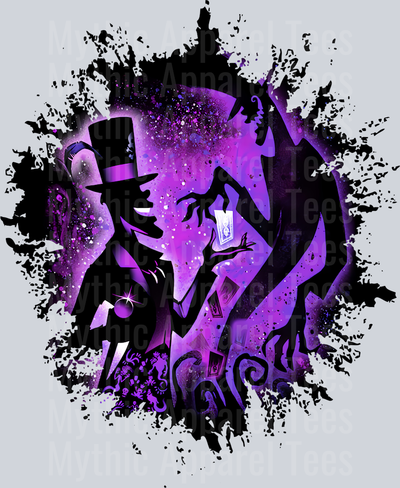 Dr. Facilier Disney Villain Princess Frog Dark Silhouette Color Splash Crystal Ball Vision