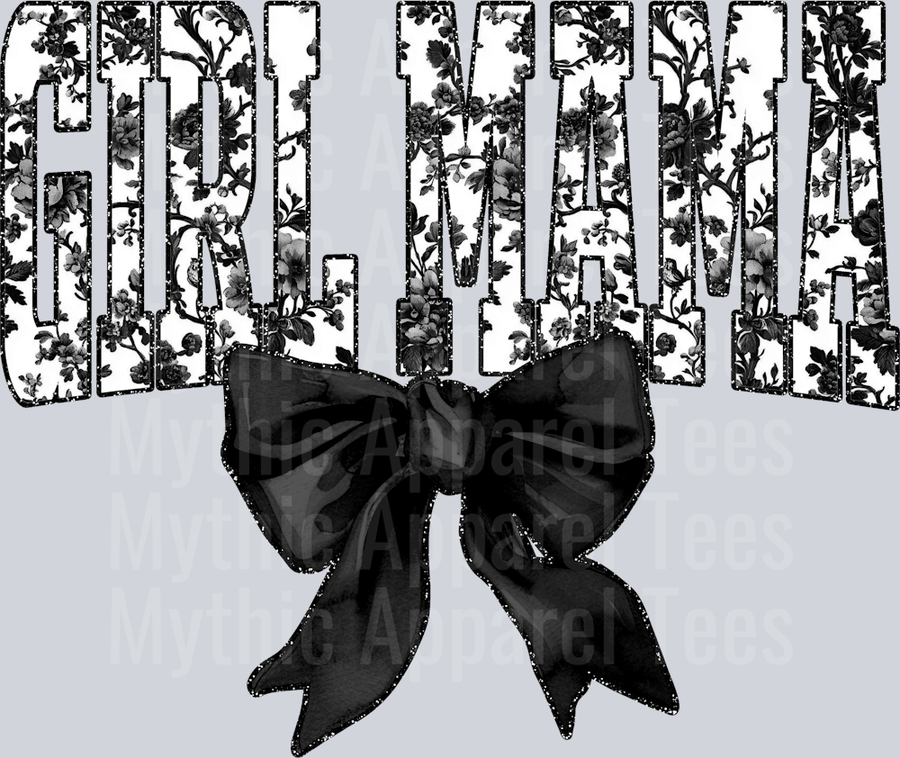 Black Toile Girl Mama