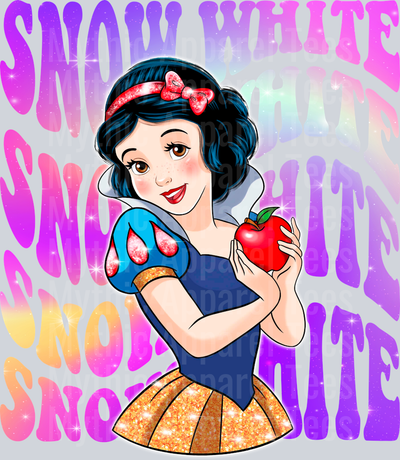 Snow White Disney Princess Stacked Name Disney