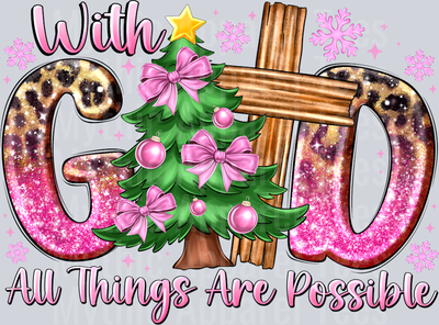 With All Things are possible with God Religious