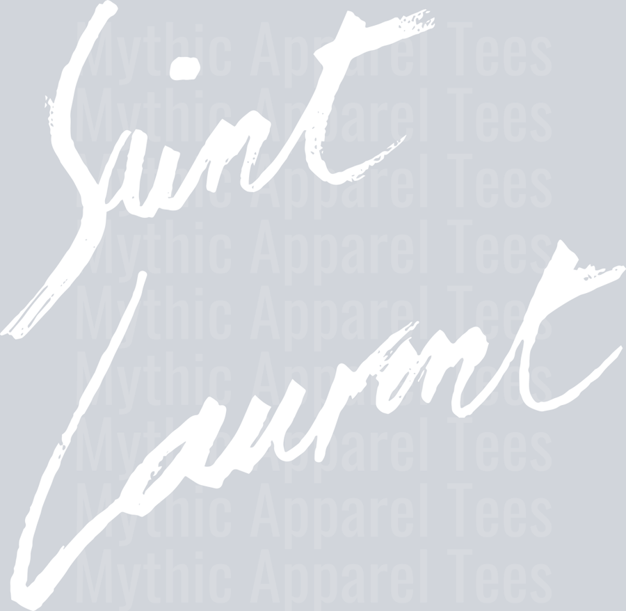Saint Laurent autograph white PNG