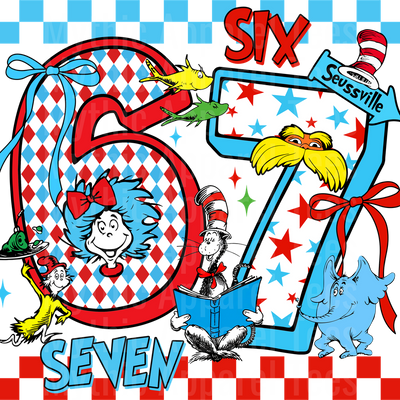 Dr Suess DTF Transfer