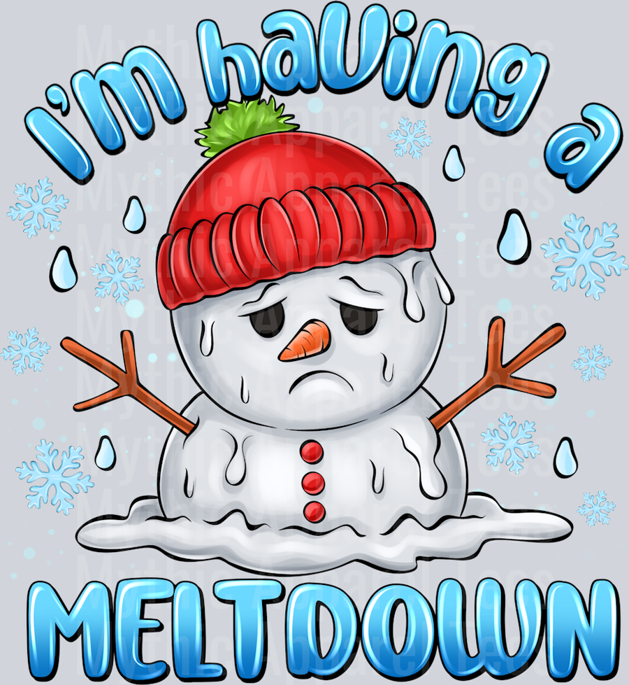 I'm having a meltdown Melting snowman Winter Season