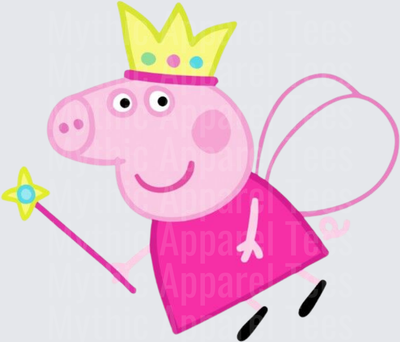 Peppa Pig Fairy Princess with Crown and Magic Wand