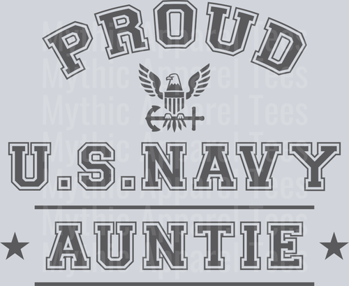 AZ1297 NAVY Proud US Navy Auntie