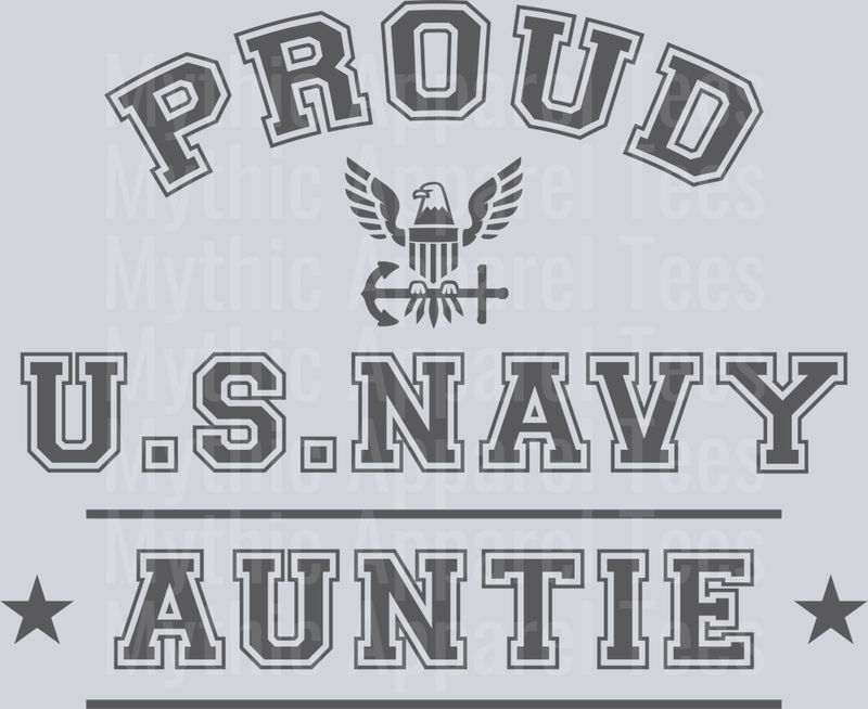 AZ1297 NAVY Proud US Navy Auntie