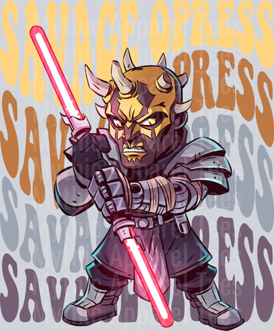 Savage Opress Star Wars Stacked Name Disney