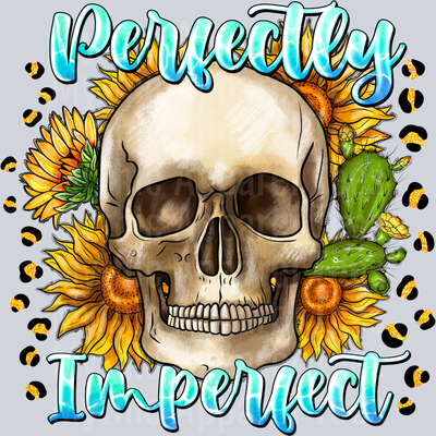 Perfectly Imperfect Sunflower Skull