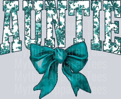 Teal Toile Auntie