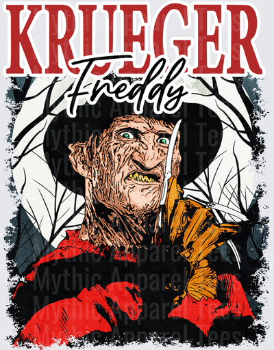 Freddy Krueger A Nightmare on Elm Street Horror Portrait with Razor Glove and Striped Sweater