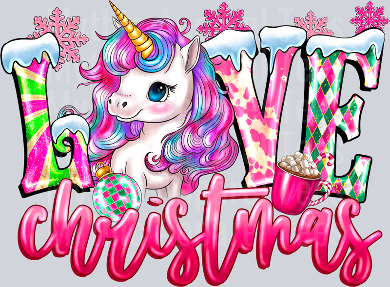 Love Christmas Unicorn