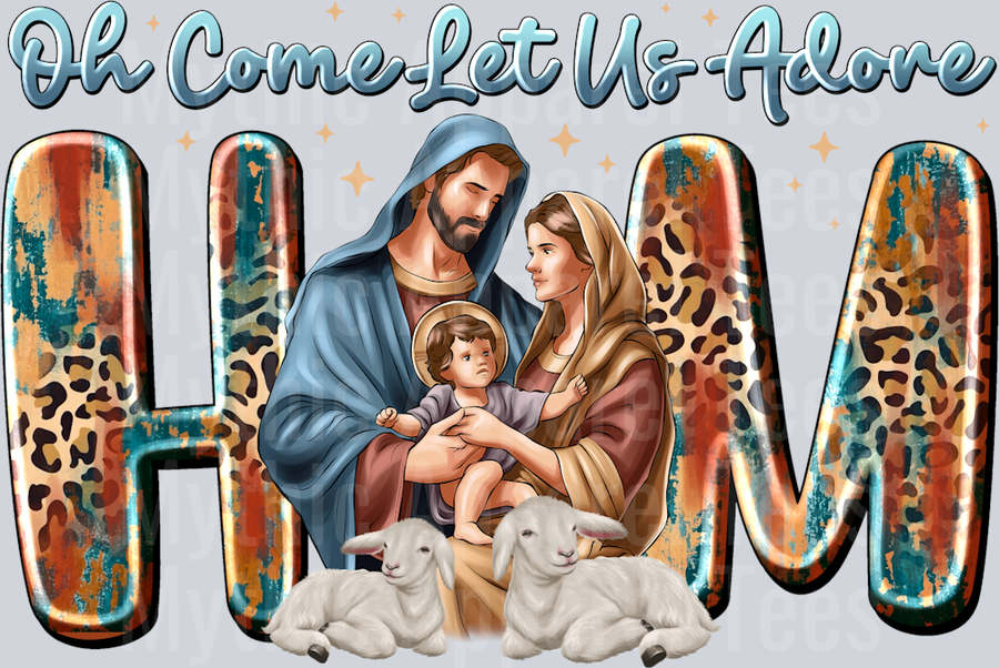 Oh come let us adore Religious Christmas