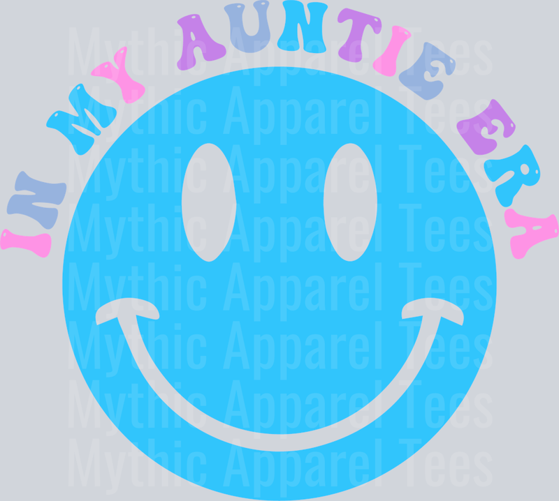 In My Auntie Era Smiley Face DTF Aunt Transfers