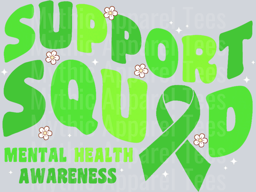 Support Mental Health Awareness DTF Mental Health Awareness Transfers
