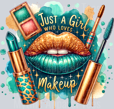 Green and Gold Just a girl who loves makeup DTF Makeup Transfers