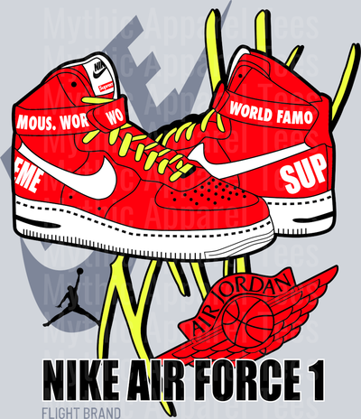 Nike Air Force 1 Michael Jordan Chicago Bulls Jordans Nike DTF Michael Jordan Transfers