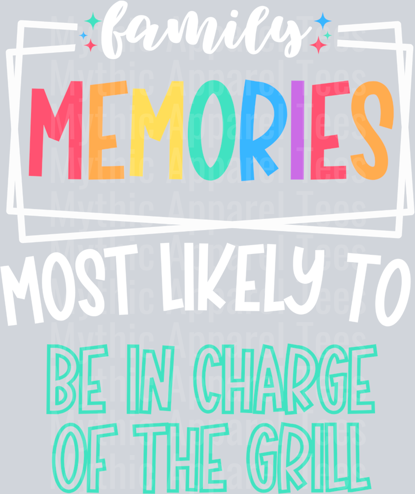 be in charge of the grill