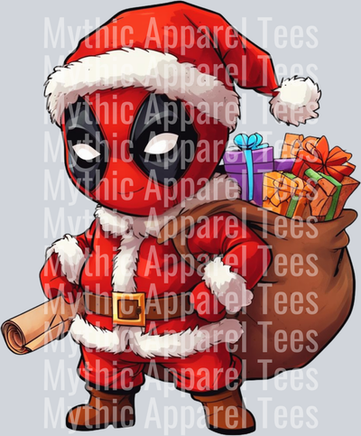 Deadpool Chibi Christmas - Christmas DTF Transfer