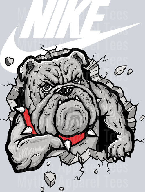 BULLDOG JUST DO IT DTF Nike Transfers