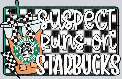 Suspect runs on Starbucks DTF Drink Transfers