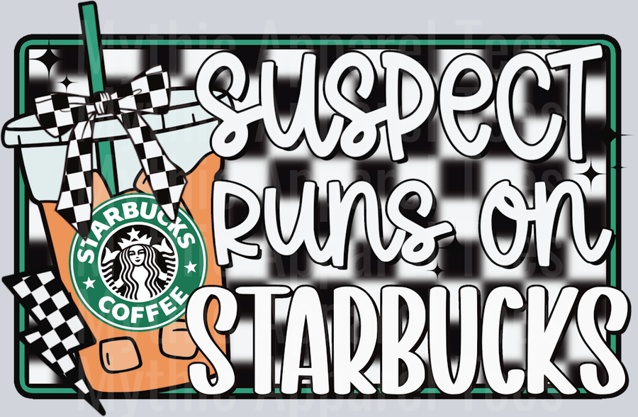 Suspect runs on Starbucks DTF Drink Transfers