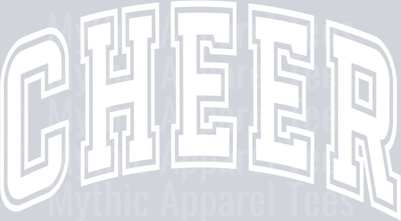 Cheer Varsity Letters White