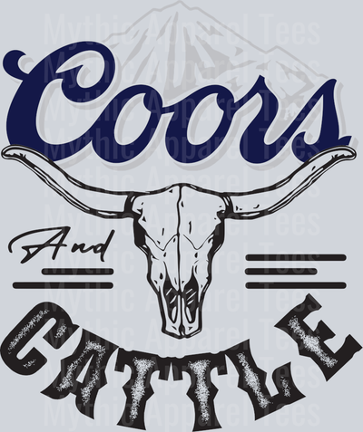 Coors and Cattle Drinking Western