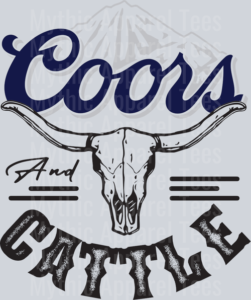 Coors and Cattle Drinking Western