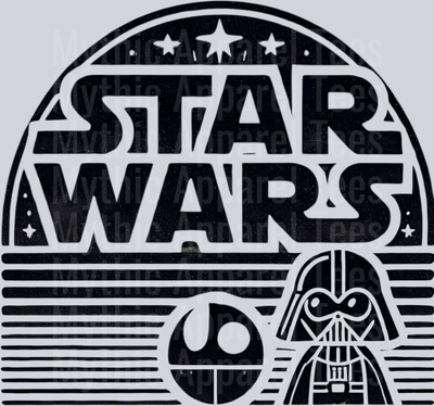 Dark Side Darth Vader Stars DTF Star Wars Transfers