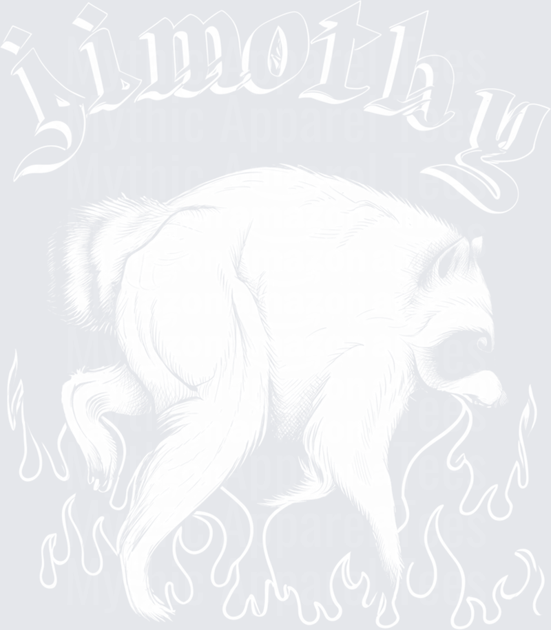 Jimothy White Graphic Design on Blank Background