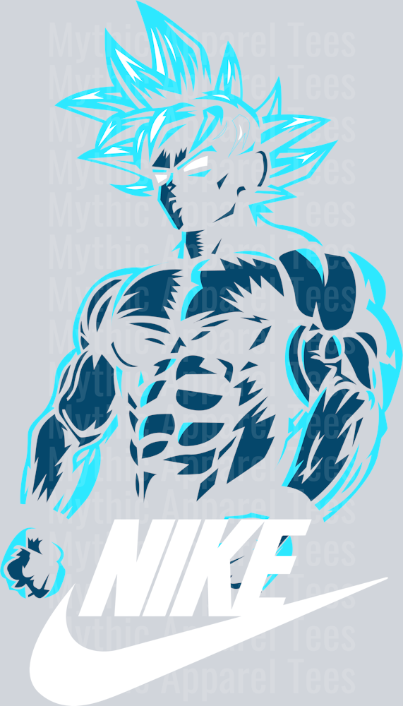 GOKU NEON Sayan JUST DO IT DTF Nike Transfers