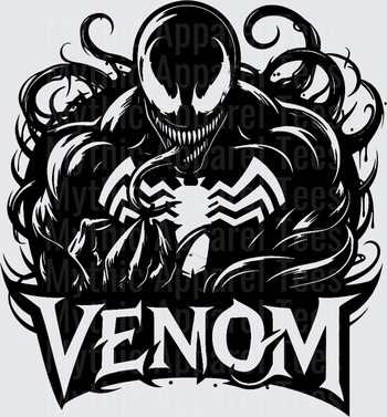 Marvel Super Heroes Venom Symbiote Black Ink Bold Graphic